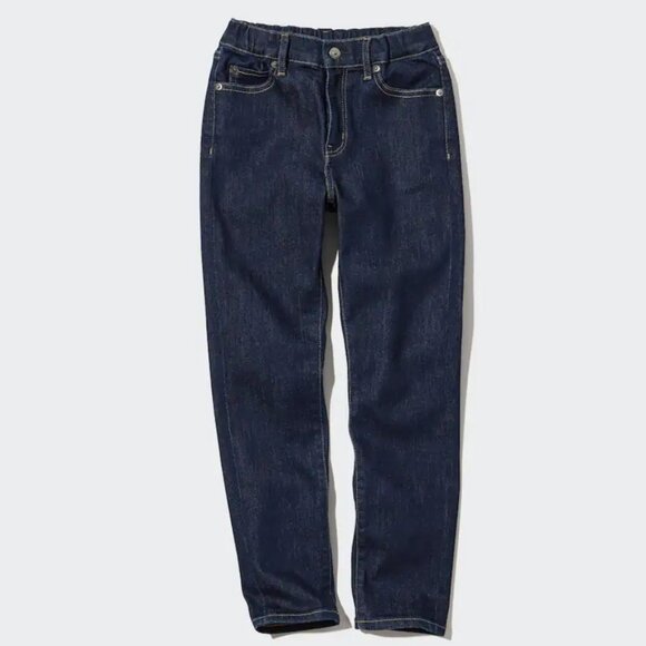 Uniqlo Kids Girls Ultra Stretch Soft Jeans Size 9-10 Slim Fit - Picture 1 of 9